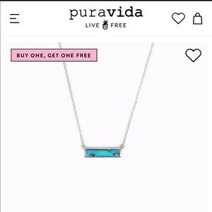 PURA VIDA turquoise necklace